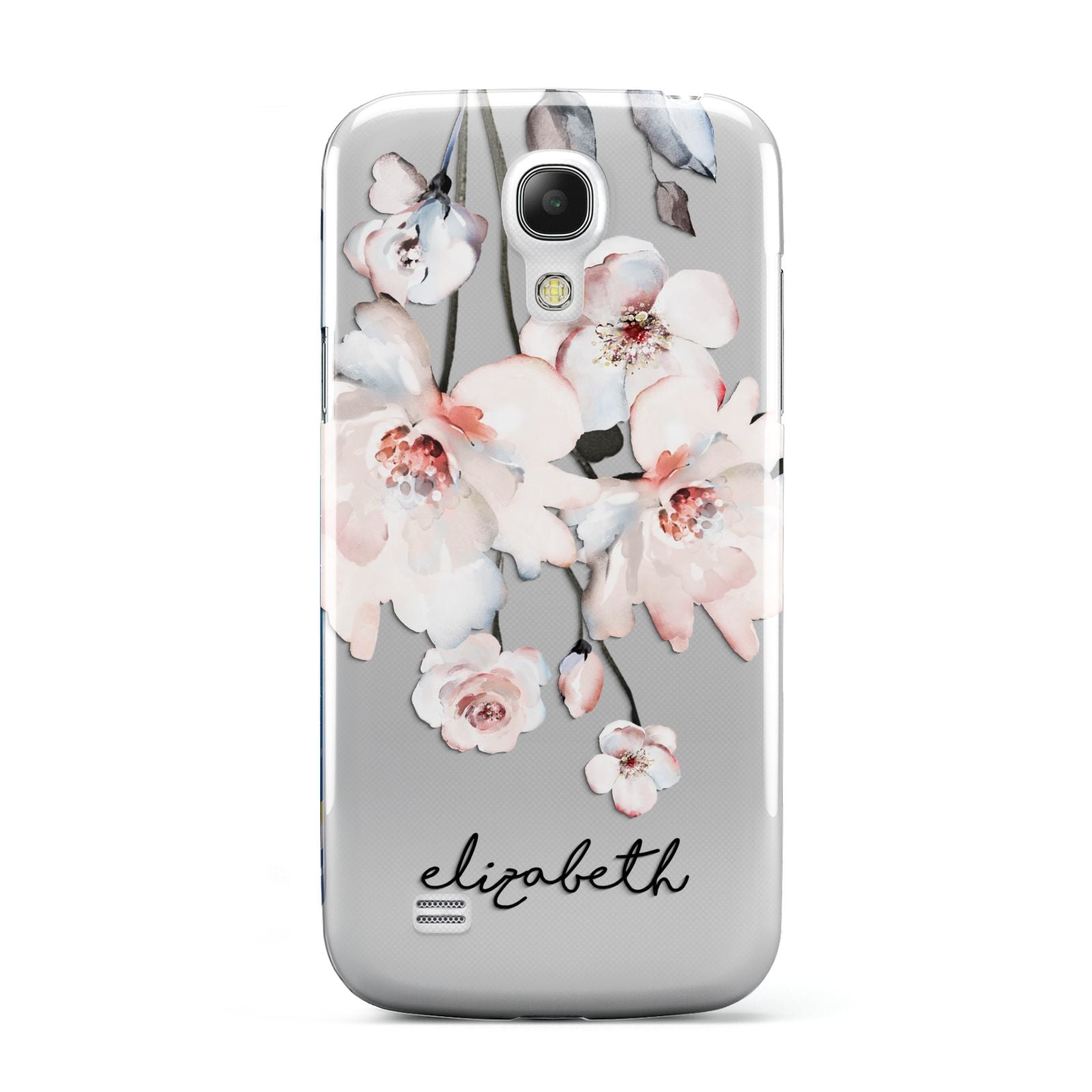 Personalised Name Roses Watercolour Samsung Galaxy S4 Mini Case