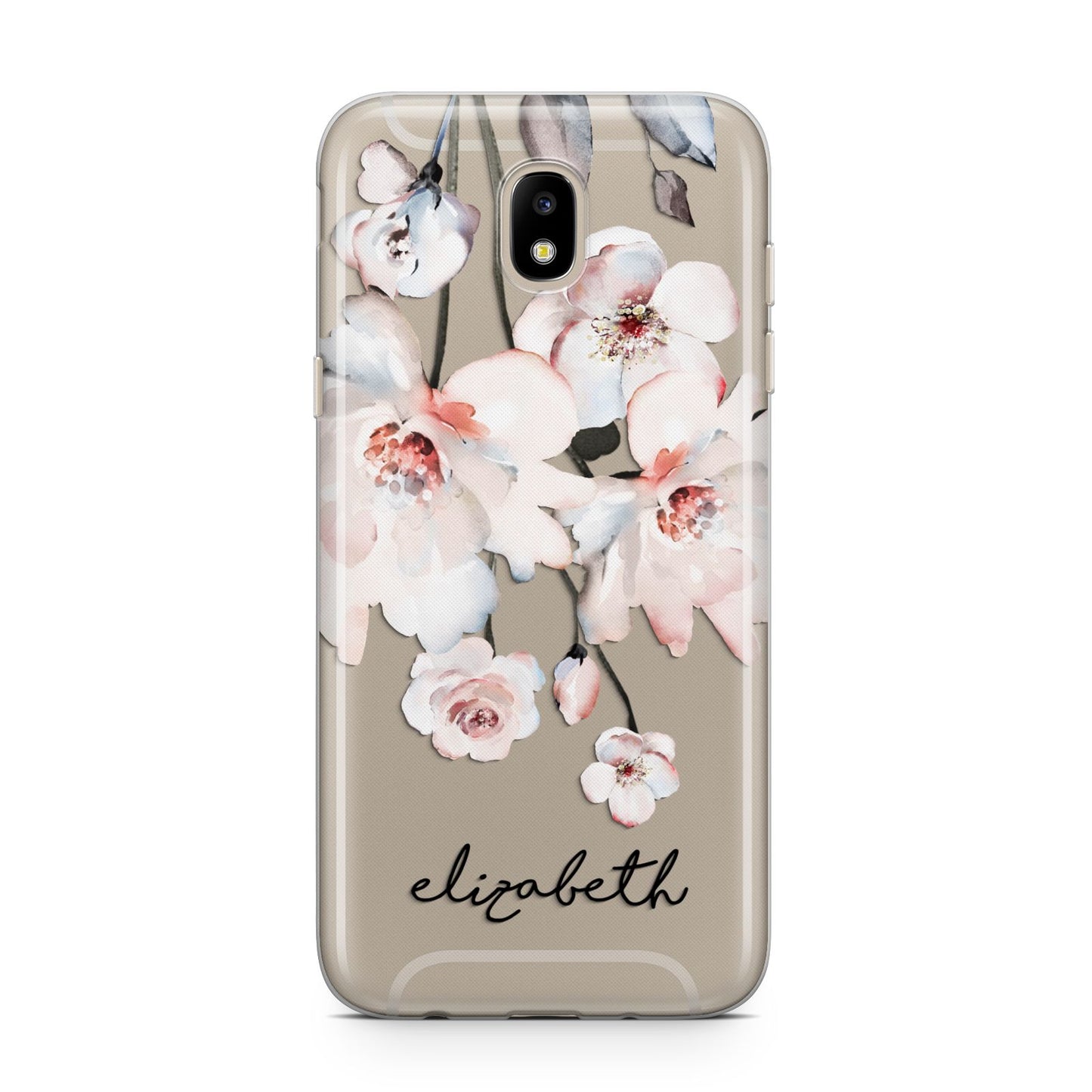 Personalised Name Roses Watercolour Samsung J5 2017 Case