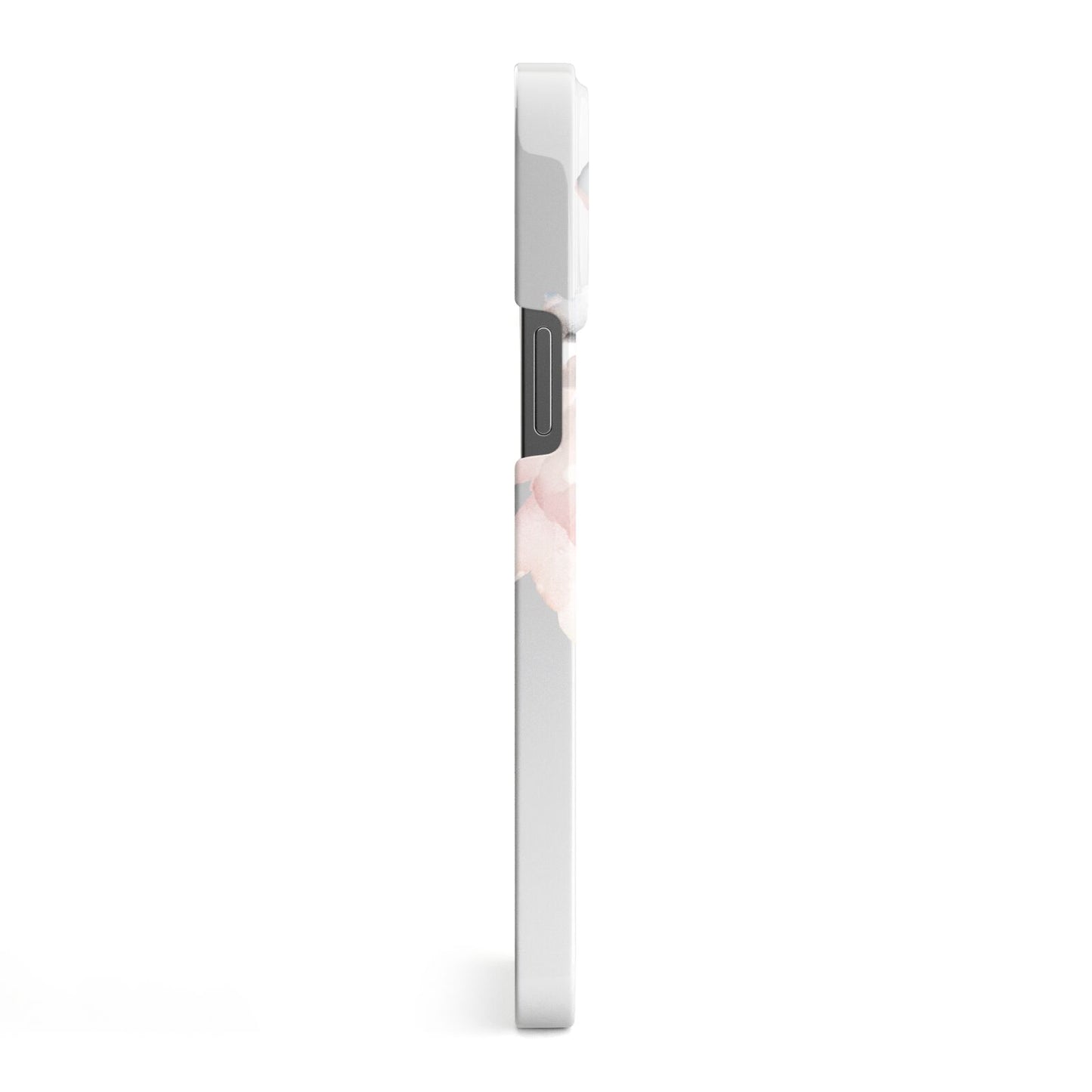 Personalised Name Roses Watercolour iPhone 13 Pro Max Side Image 3D Snap Case