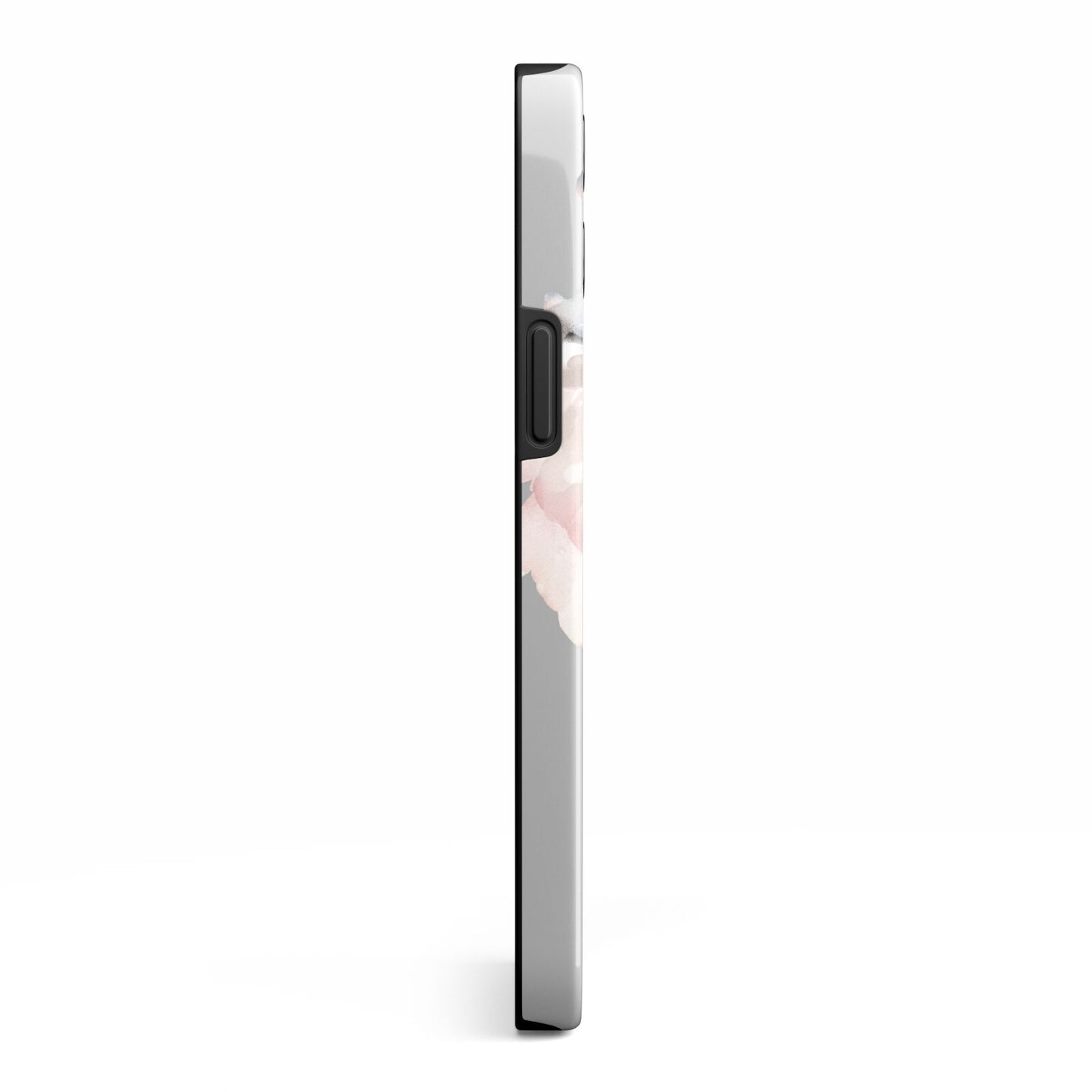 Personalised Name Roses Watercolour iPhone 13 Pro Max Side Image 3D Tough Case