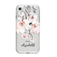 Personalised Name Roses Watercolour iPhone 8 Bumper Case on Silver iPhone