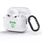 Personalised Name Shamrock AirPods Pro Glitter Case Side Image