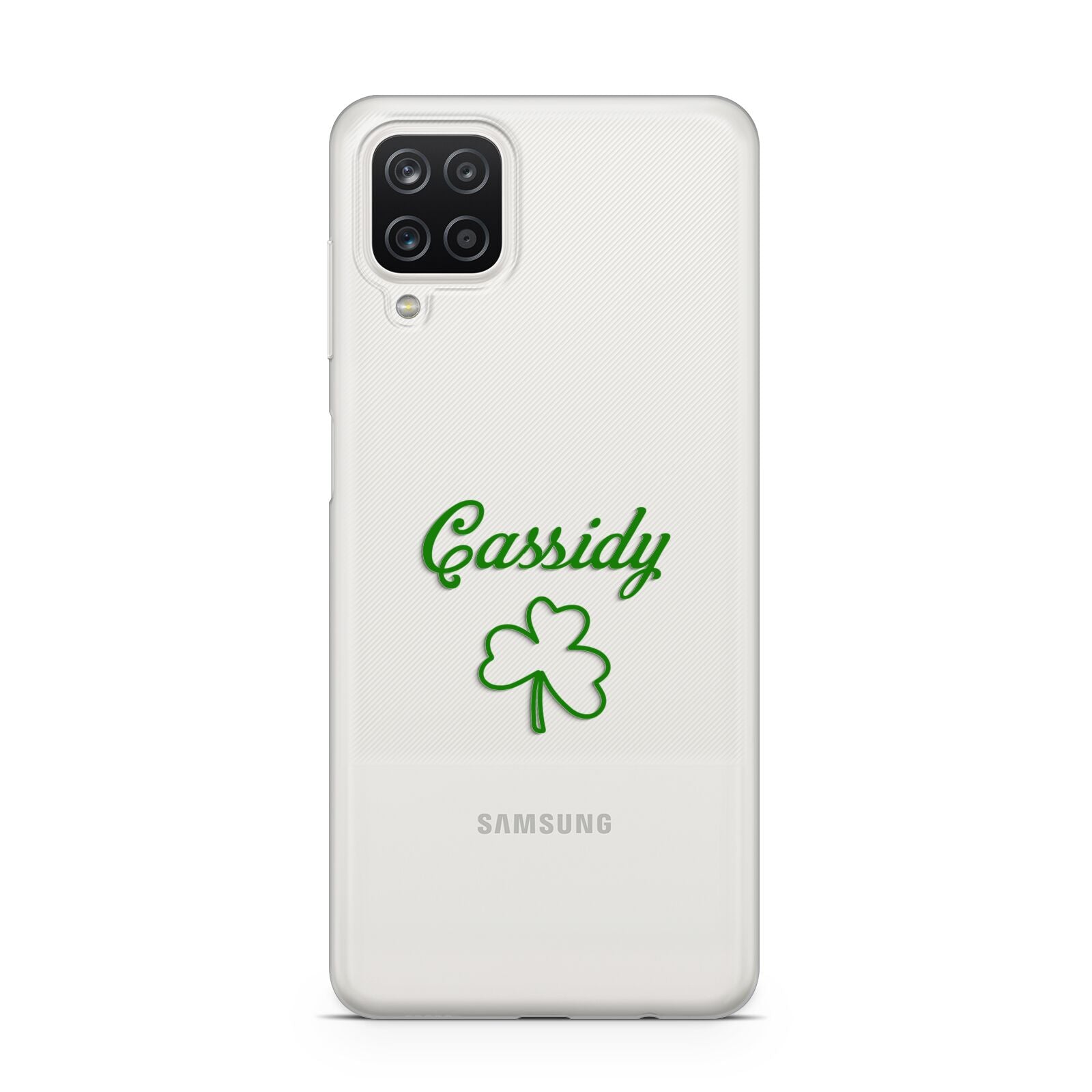 Personalised Name Shamrock Samsung A12 Case