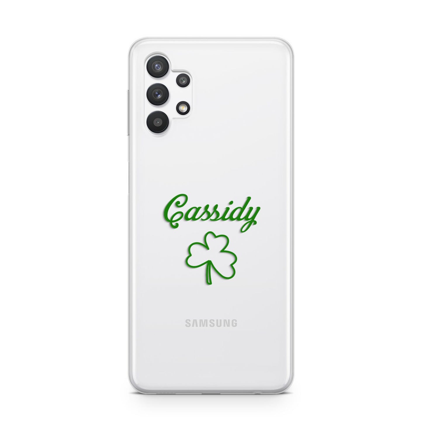 Personalised Name Shamrock Samsung A32 5G Case