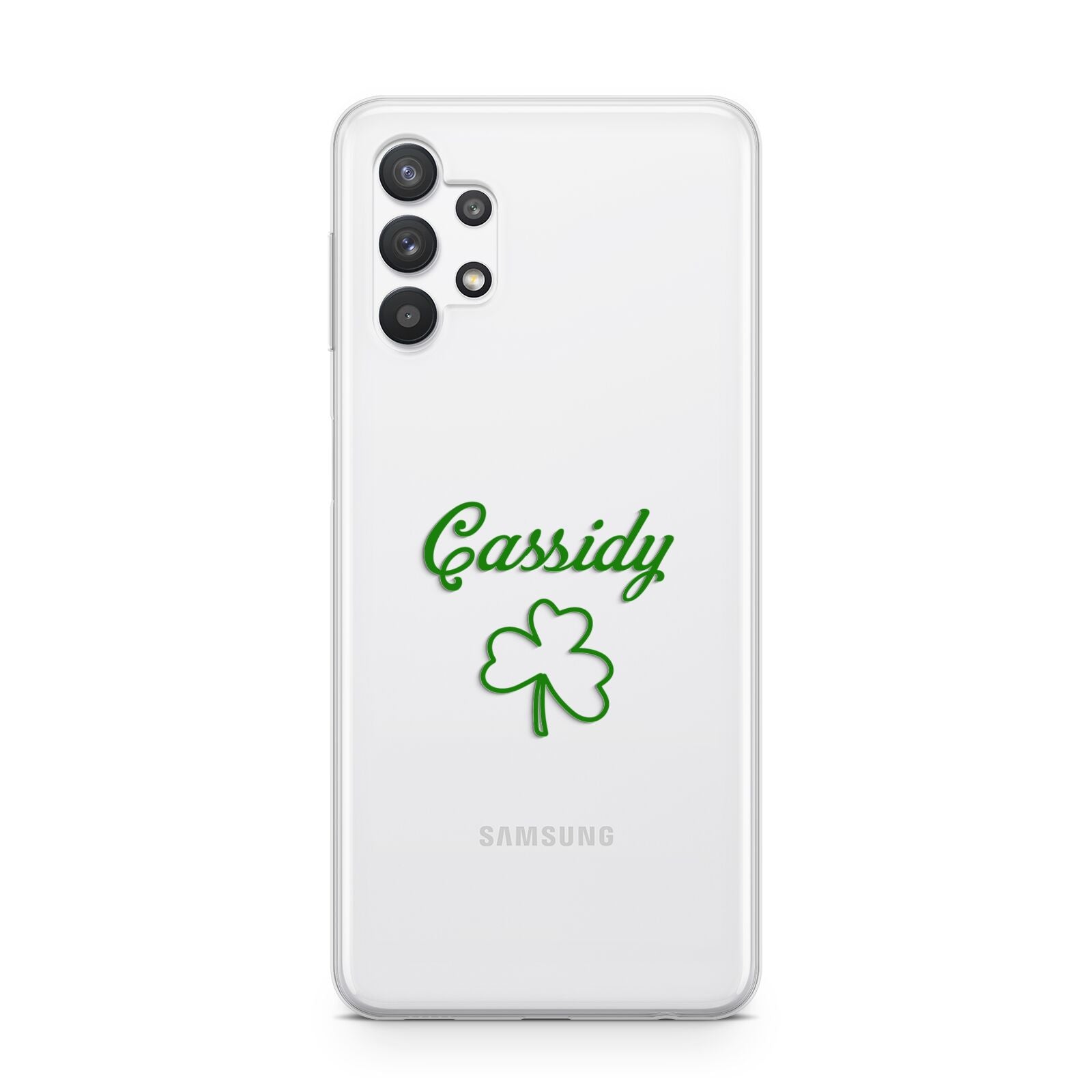 Personalised Name Shamrock Samsung A32 5G Case