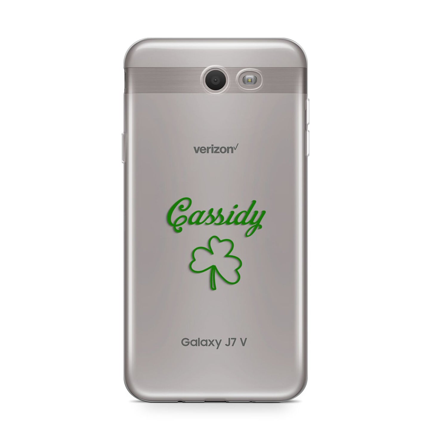 Personalised Name Shamrock Samsung Galaxy J7 2017 Case