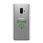 Personalised Name Shamrock Samsung Galaxy S9 Plus Case on Silver phone