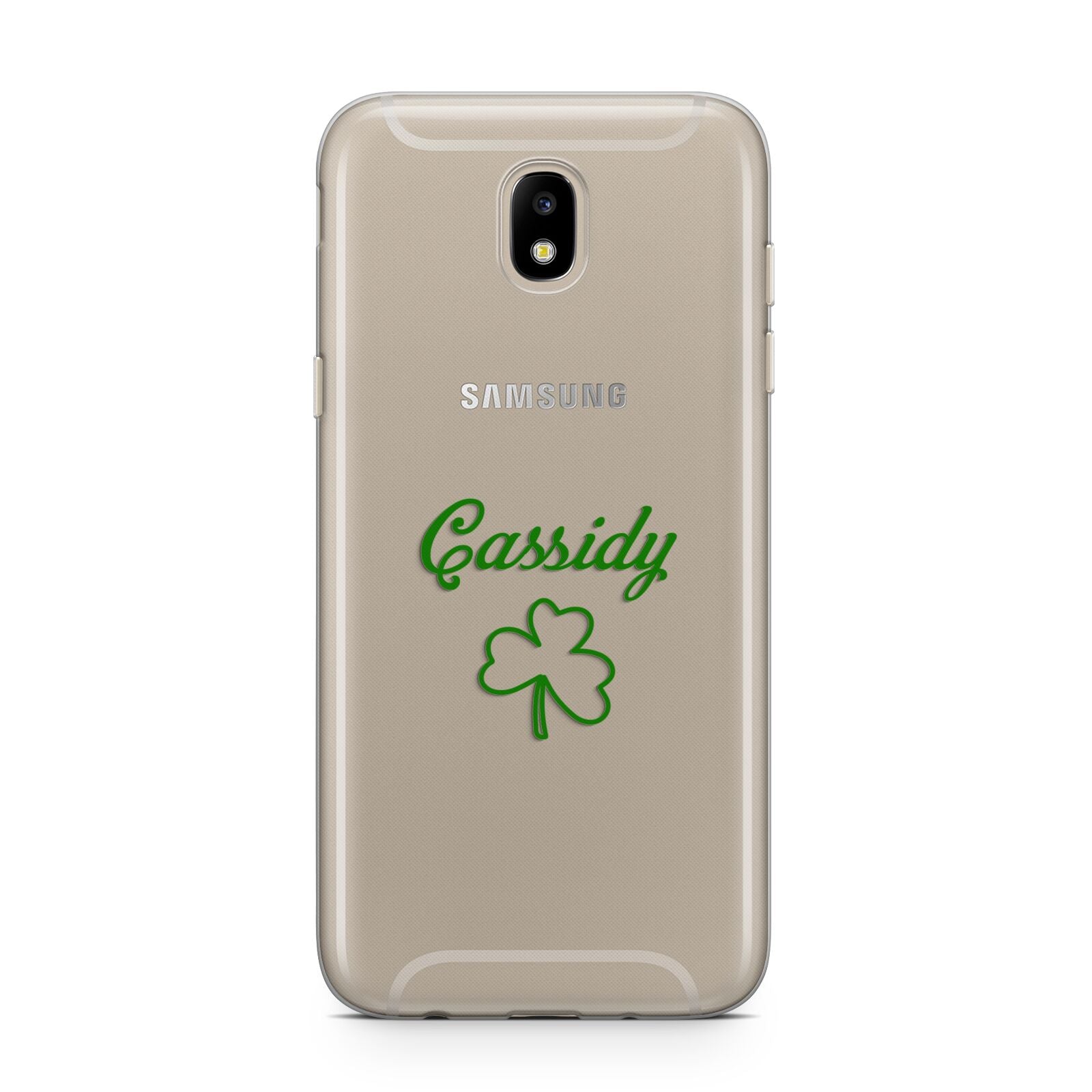 Personalised Name Shamrock Samsung J5 2017 Case