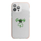 Personalised Name Shamrock iPhone 13 Pro Max TPU Impact Case with Pink Edges