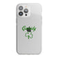 Personalised Name Shamrock iPhone 13 Pro Max TPU Impact Case with White Edges