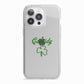 Personalised Name Shamrock iPhone 13 Pro TPU Impact Case with White Edges