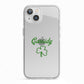 Personalised Name Shamrock iPhone 13 TPU Impact Case with White Edges