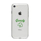 Personalised Name Shamrock iPhone 8 Bumper Case on Silver iPhone