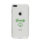 Personalised Name Shamrock iPhone 8 Plus Bumper Case on Silver iPhone