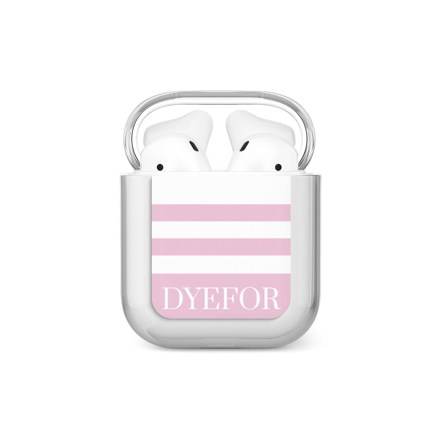 Personalised Name Striped AirPods Case
