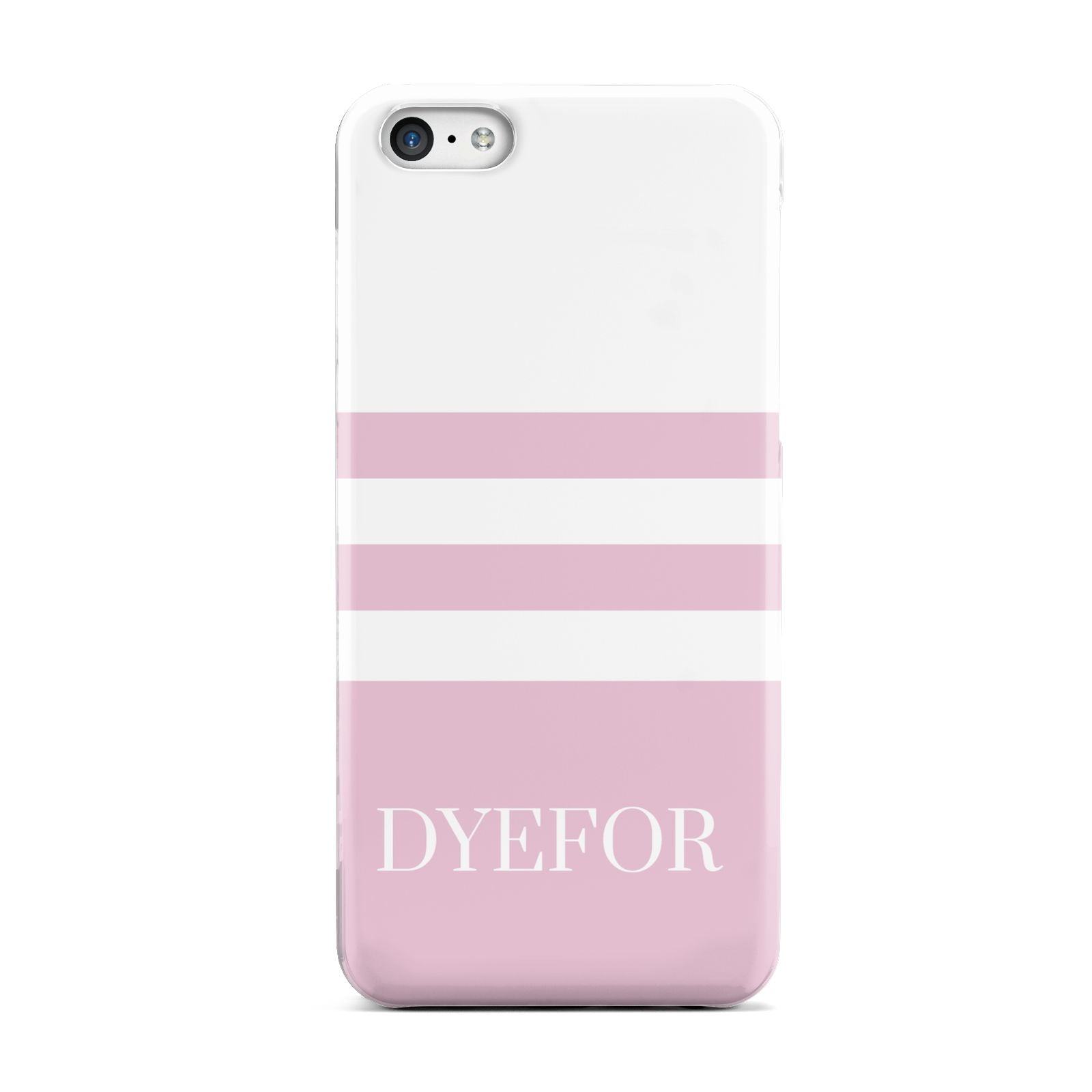 Personalised Name Striped Apple iPhone 5c Case