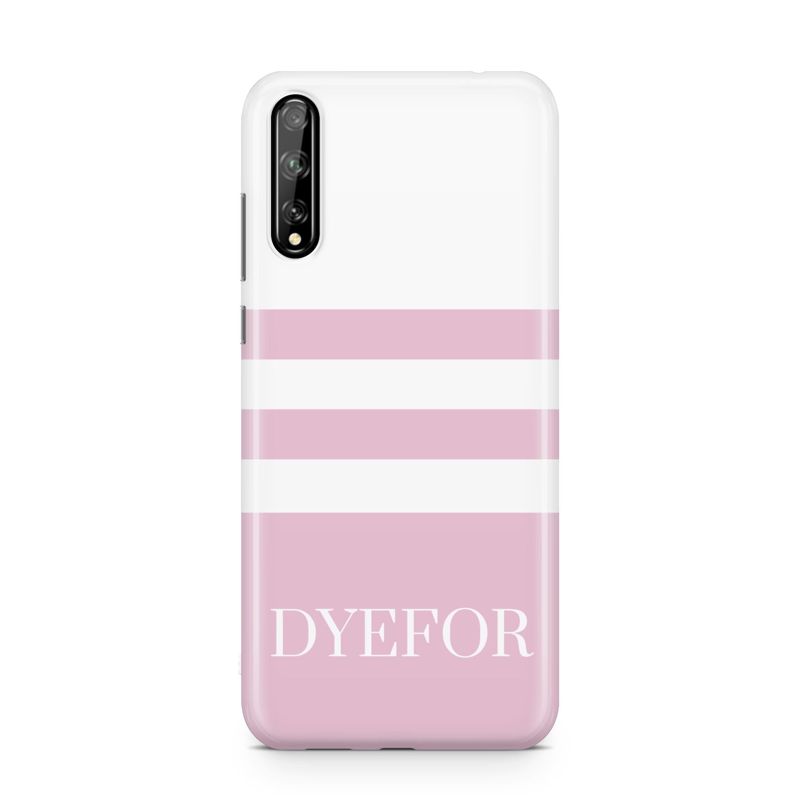 Personalised Name Striped Huawei Enjoy 10s Phone Case