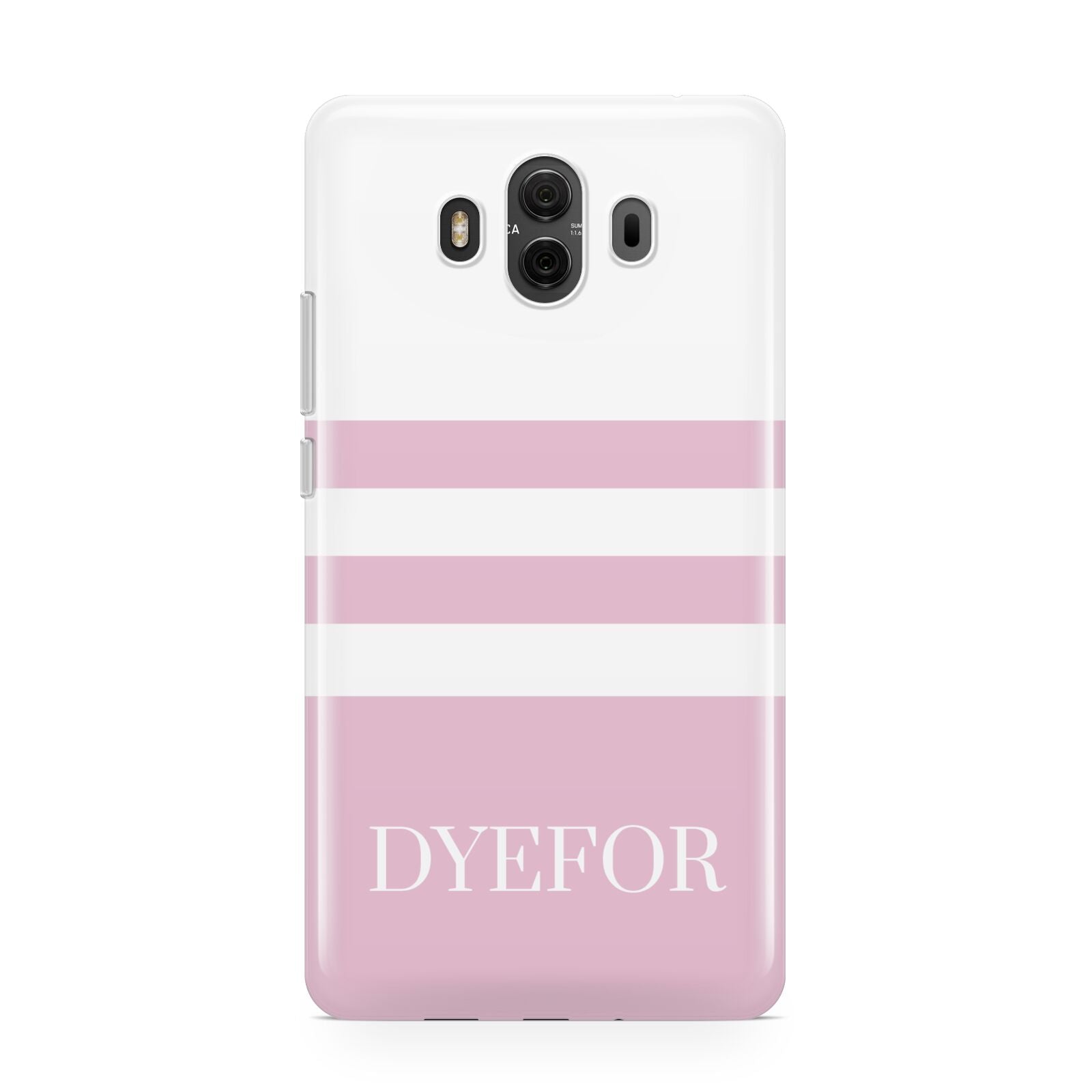 Personalised Name Striped Huawei Mate 10 Protective Phone Case