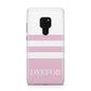 Personalised Name Striped Huawei Mate 20 Phone Case