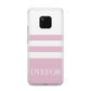 Personalised Name Striped Huawei Mate 20 Pro Phone Case