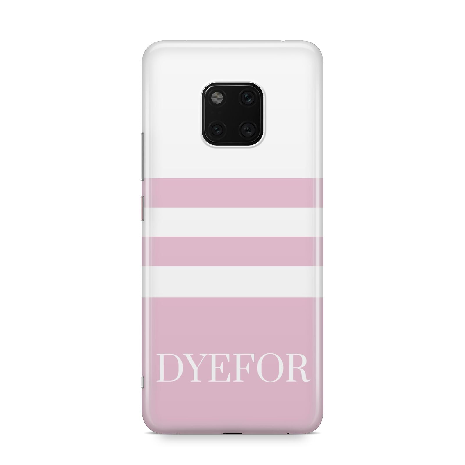 Personalised Name Striped Huawei Mate 20 Pro Phone Case