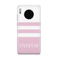Personalised Name Striped Huawei Mate 30
