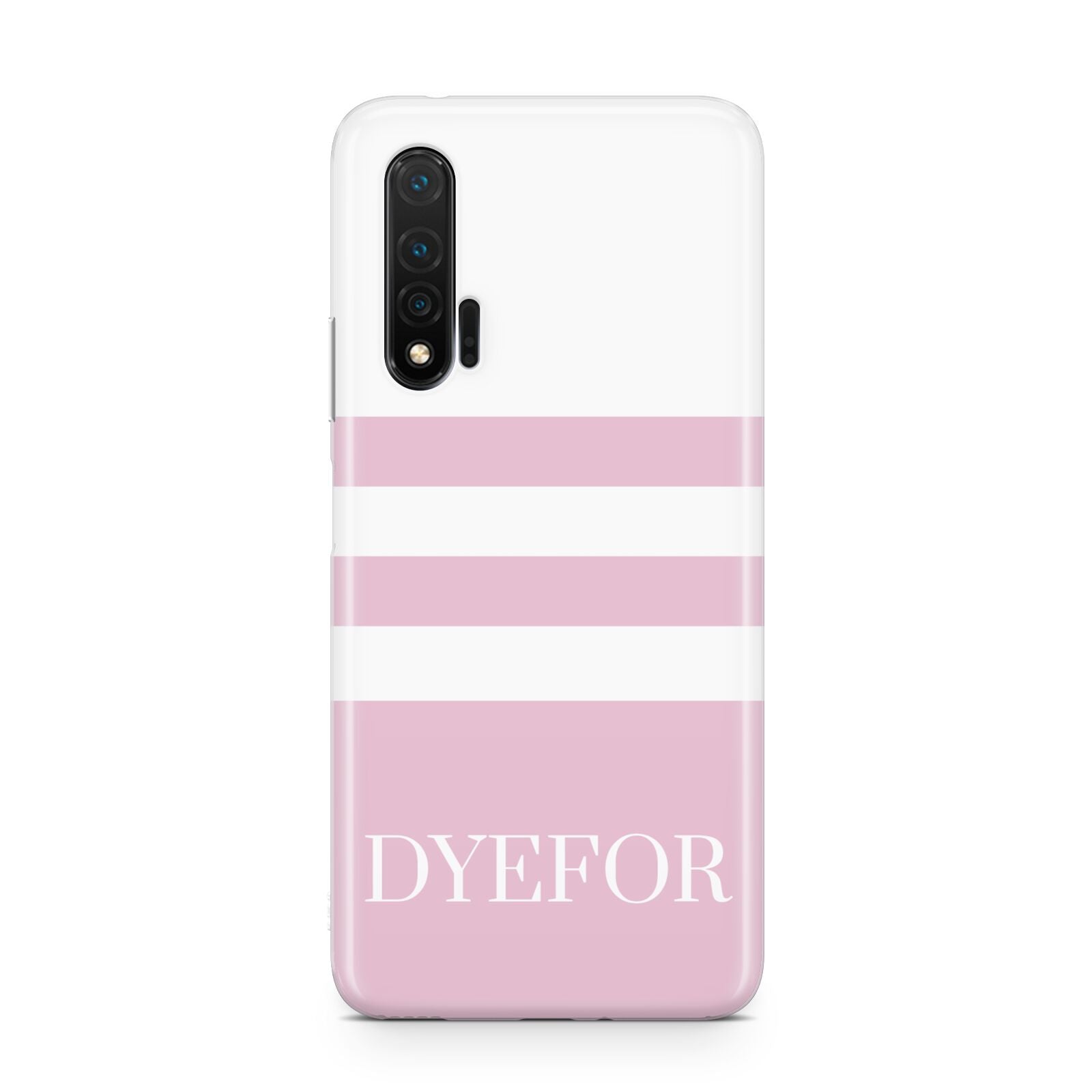 Personalised Name Striped Huawei Nova 6 Phone Case