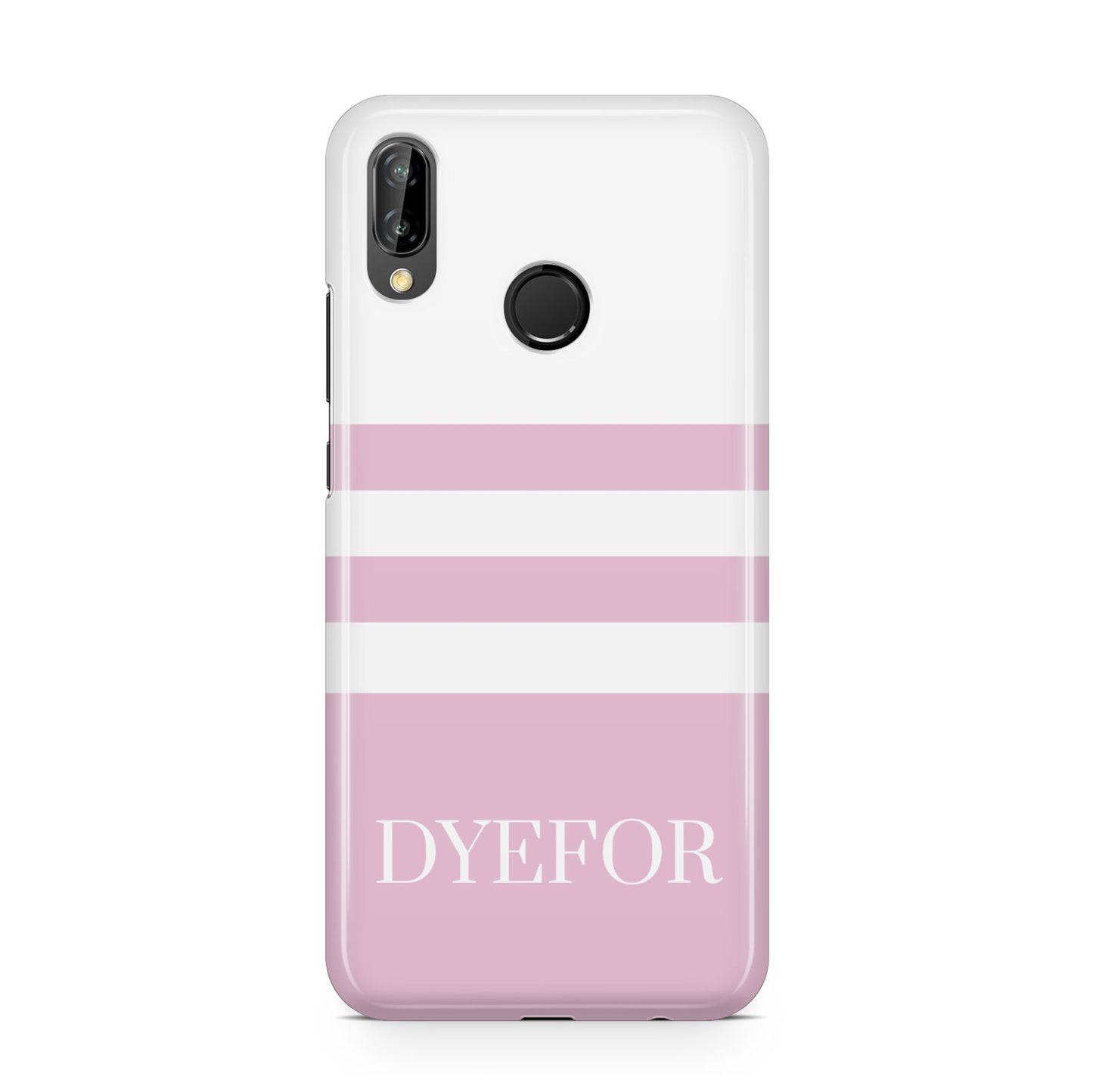 Personalised Name Striped Huawei P20 Lite Phone Case