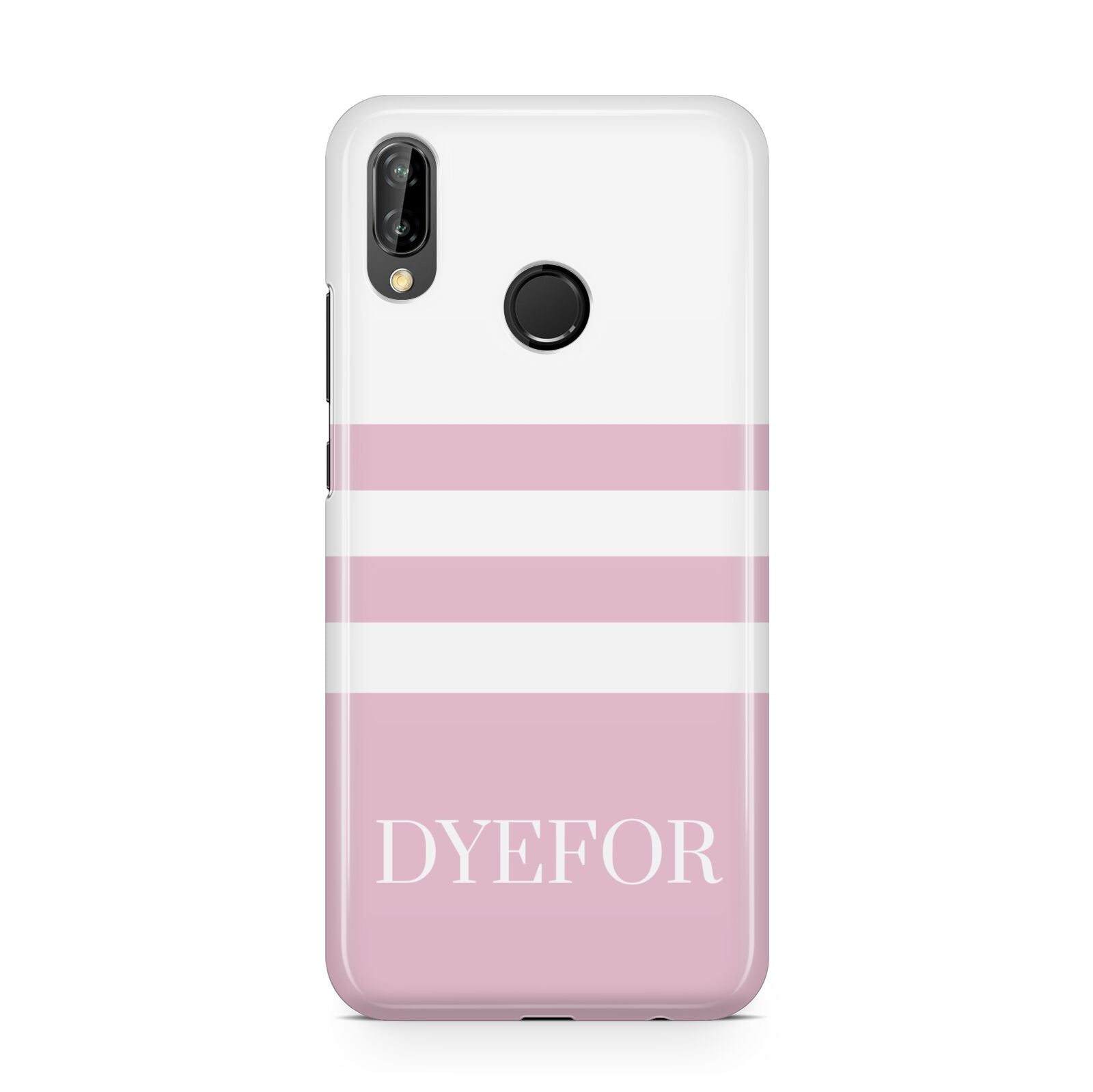 Personalised Name Striped Huawei P20 Lite Phone Case