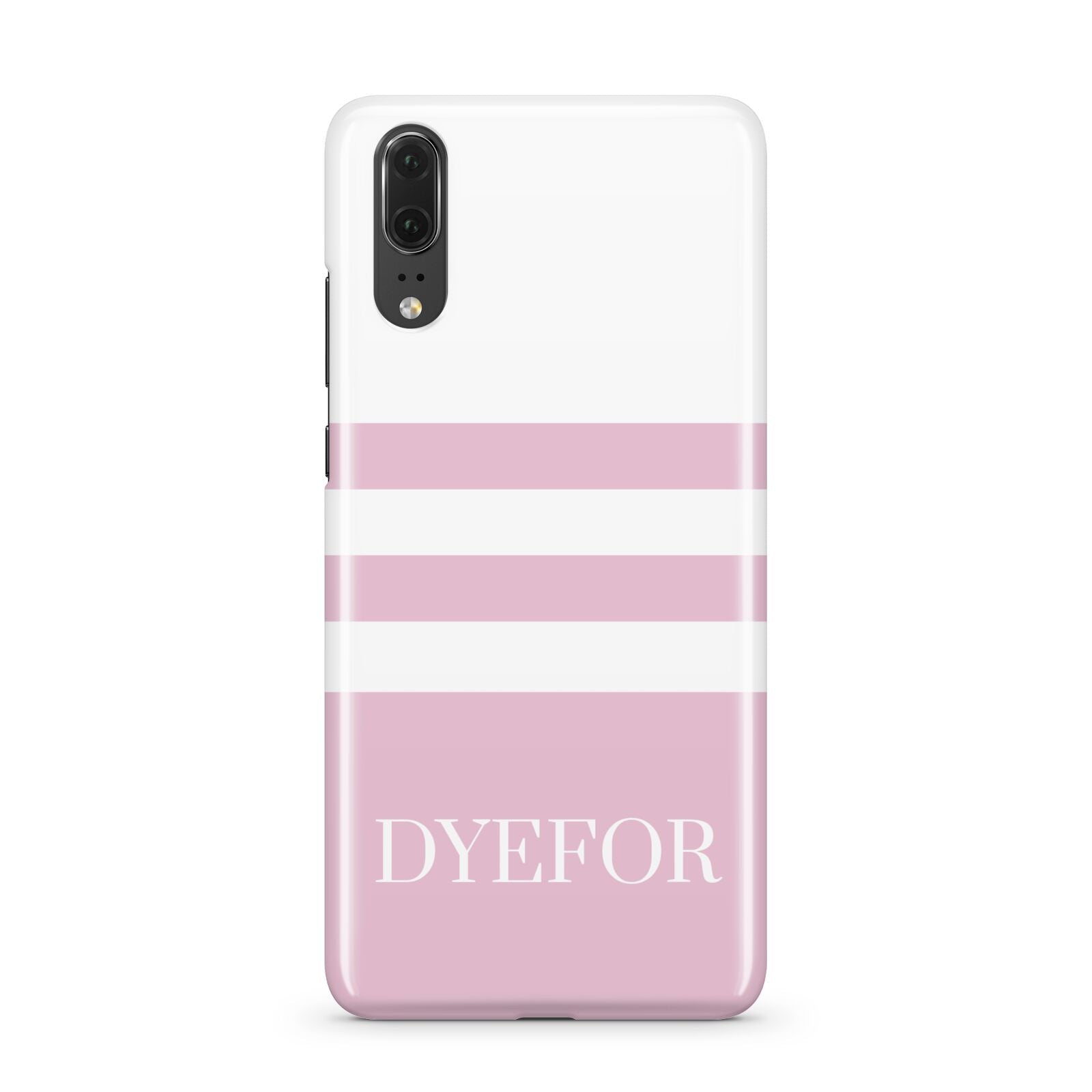 Personalised Name Striped Huawei P20 Phone Case