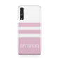 Personalised Name Striped Huawei P20 Pro Phone Case