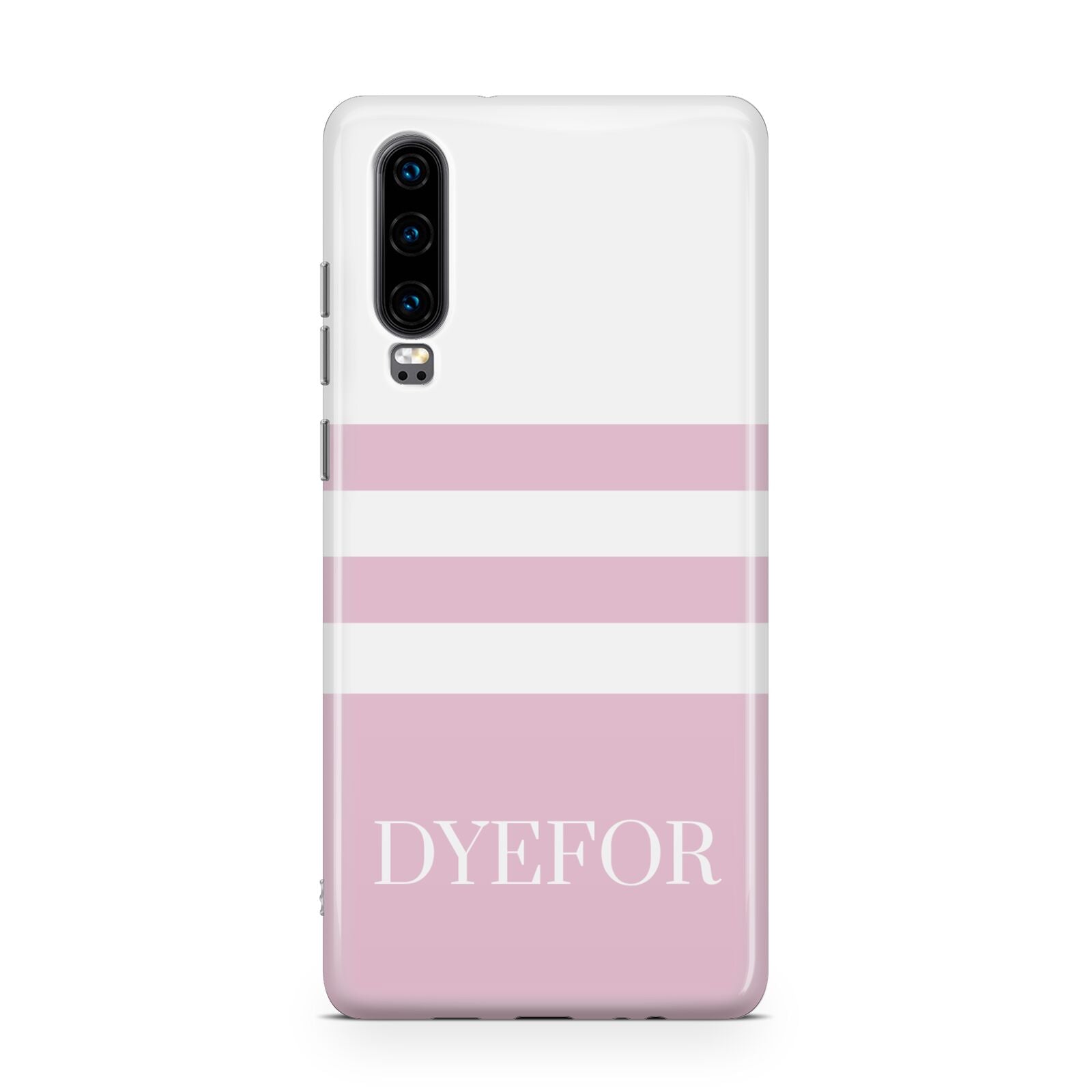 Personalised Name Striped Huawei P30 Phone Case