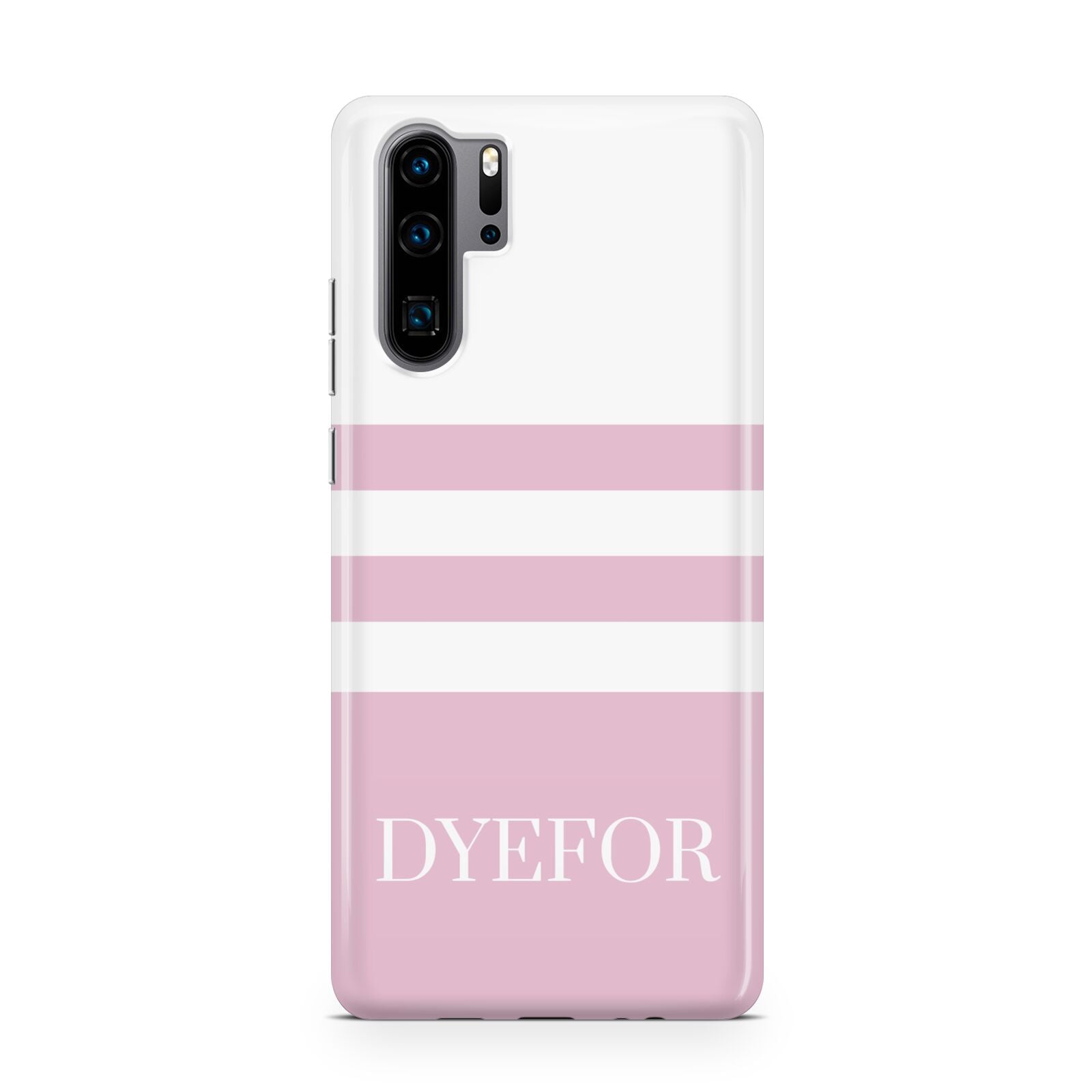 Personalised Name Striped Huawei P30 Pro Phone Case