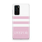 Personalised Name Striped Huawei P40 Phone Case