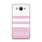 Personalised Name Striped Huawei Y3 2017