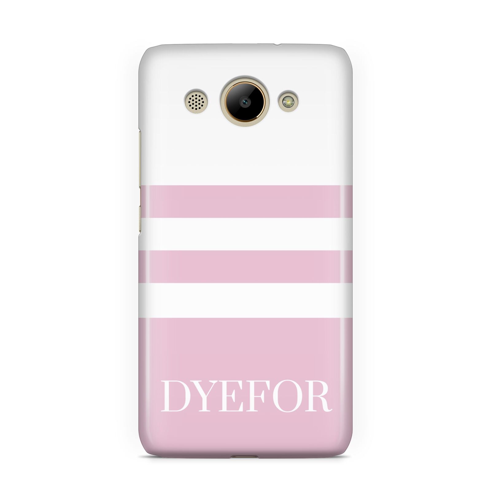 Personalised Name Striped Huawei Y3 2017