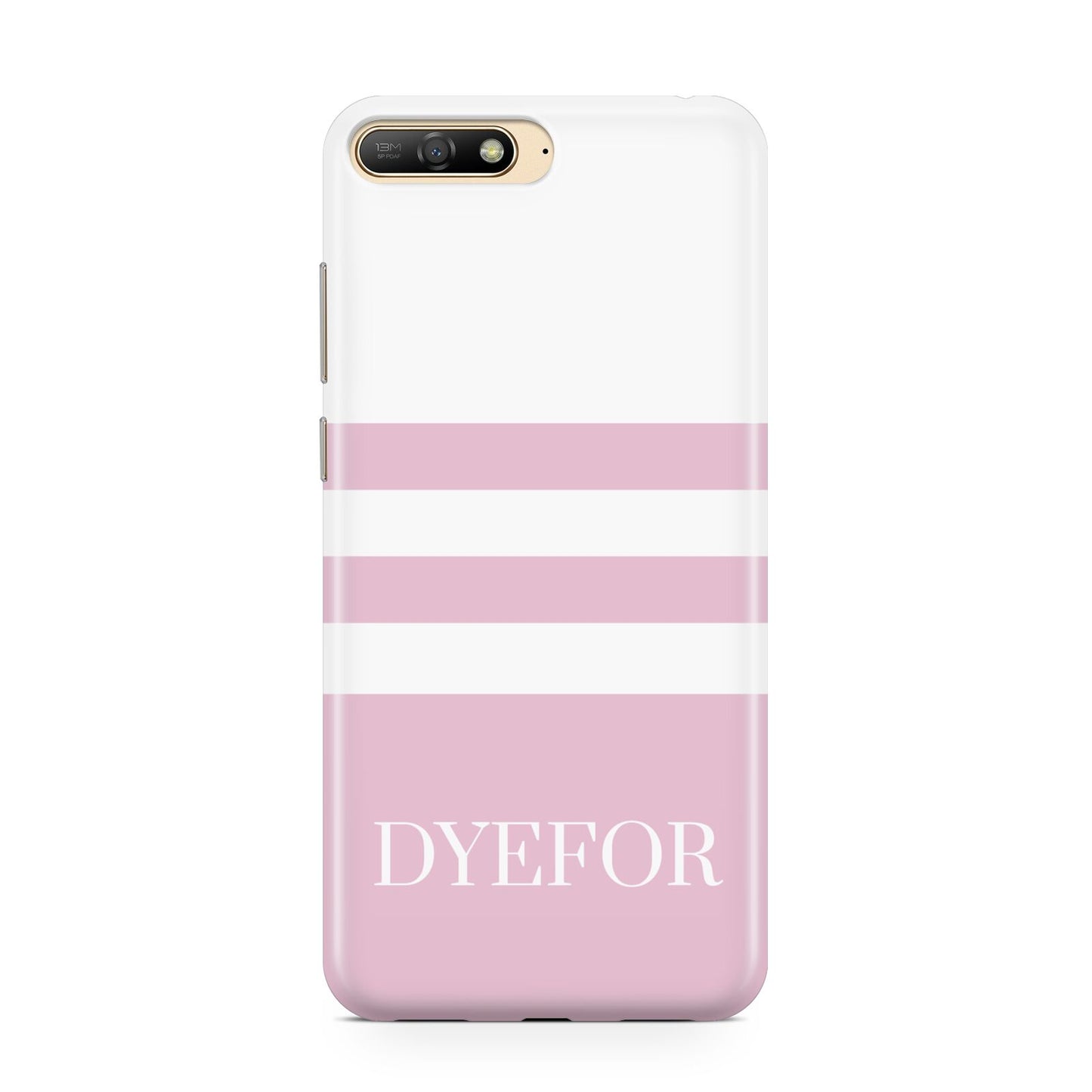 Personalised Name Striped Huawei Y6 2018