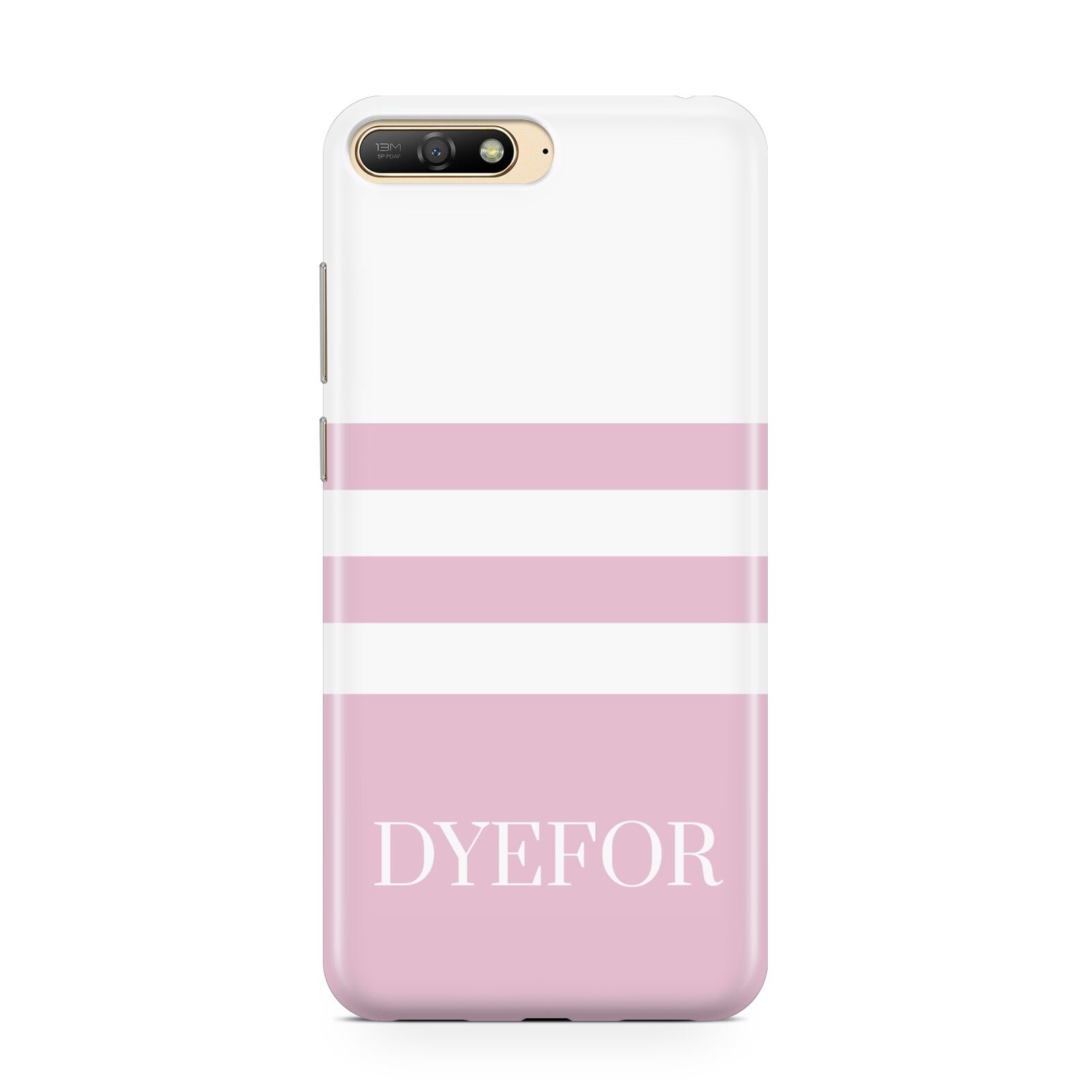 Personalised Name Striped Huawei Y6 2018