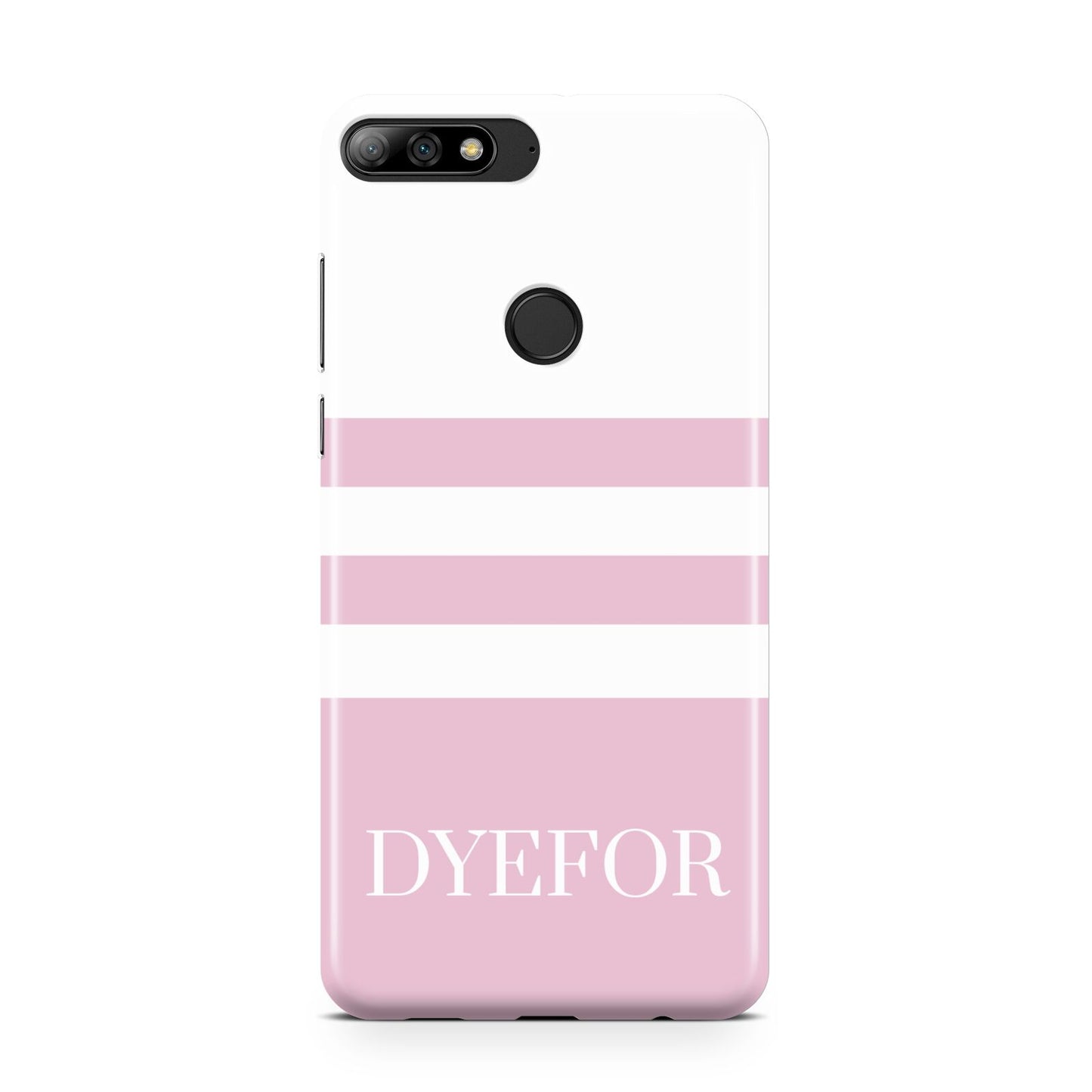 Personalised Name Striped Huawei Y7 2018