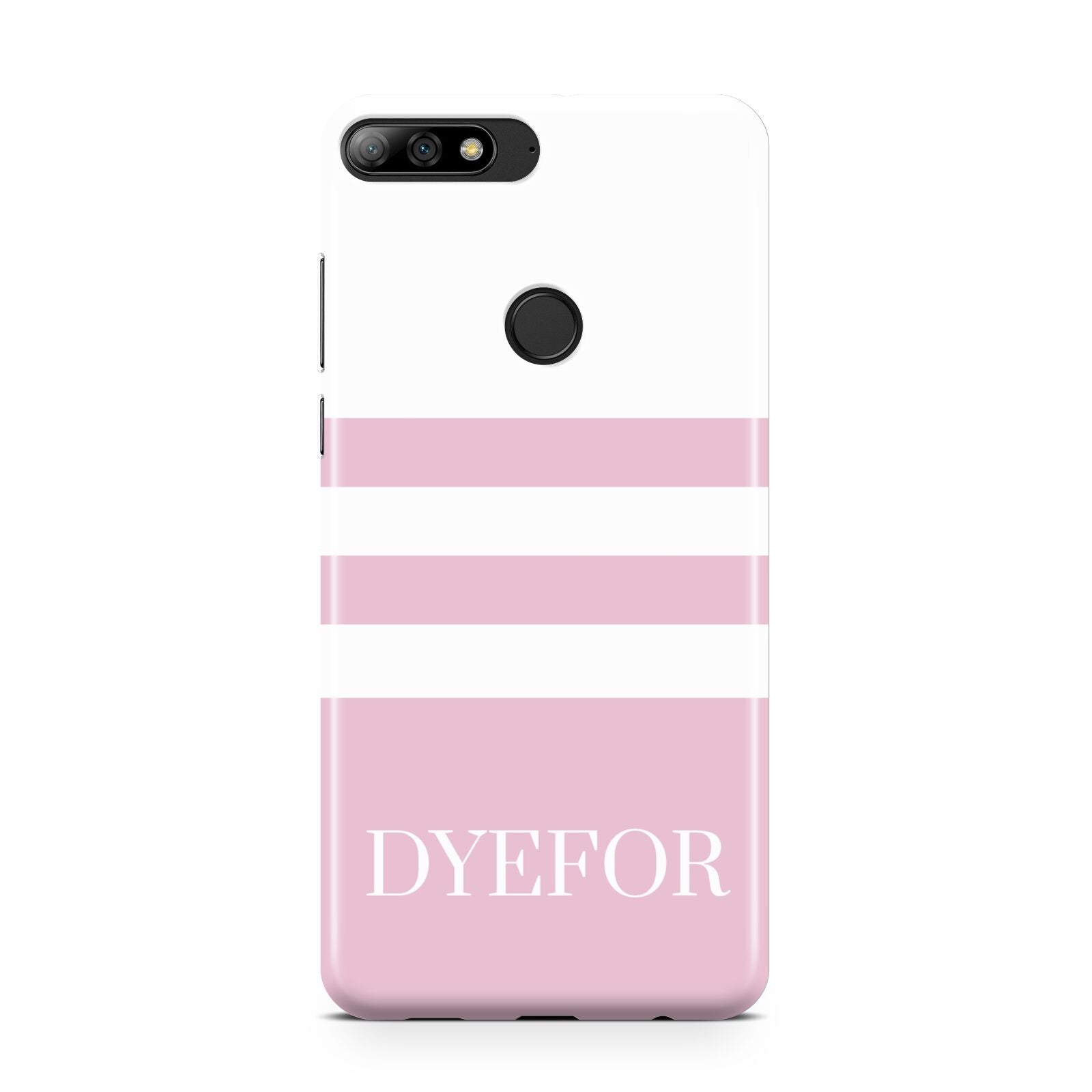 Personalised Name Striped Huawei Y7 2018