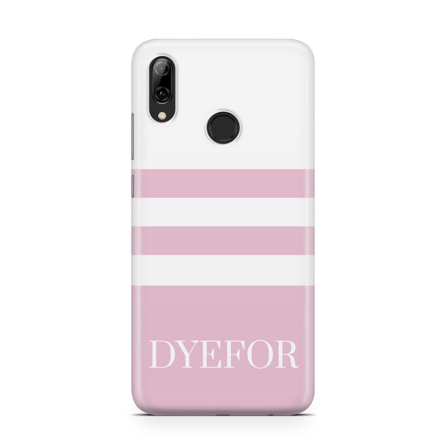 Personalised Name Striped Huawei Y7 2019