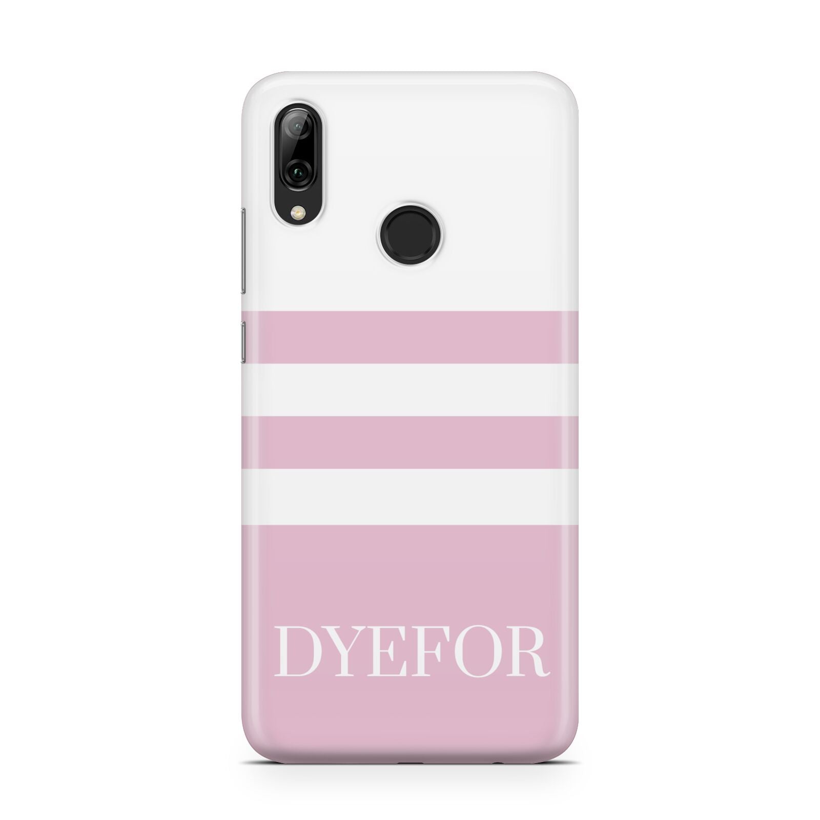 Personalised Name Striped Huawei Y7 2019