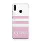 Personalised Name Striped Huawei Y9 2019