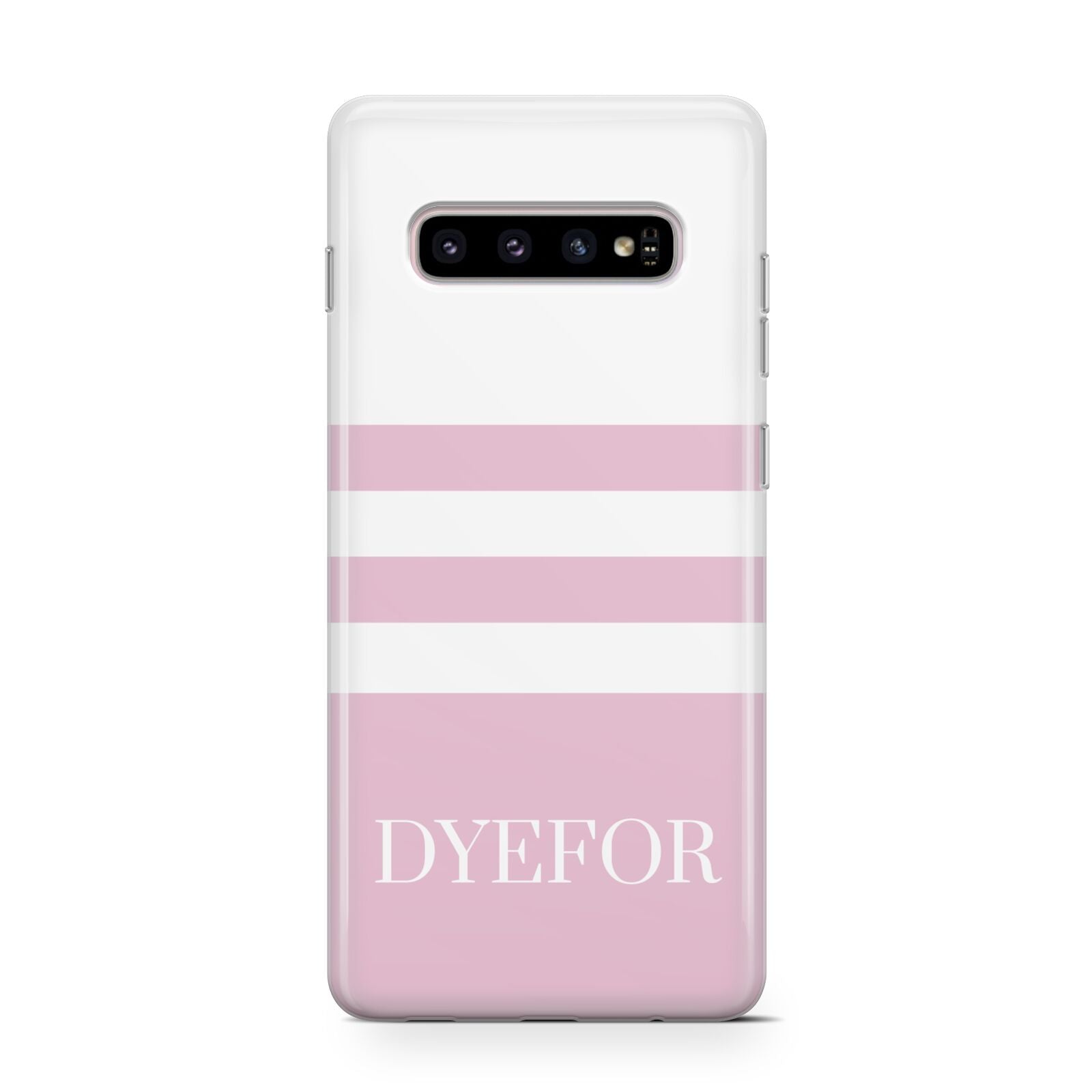 Personalised Name Striped Protective Samsung Galaxy Case