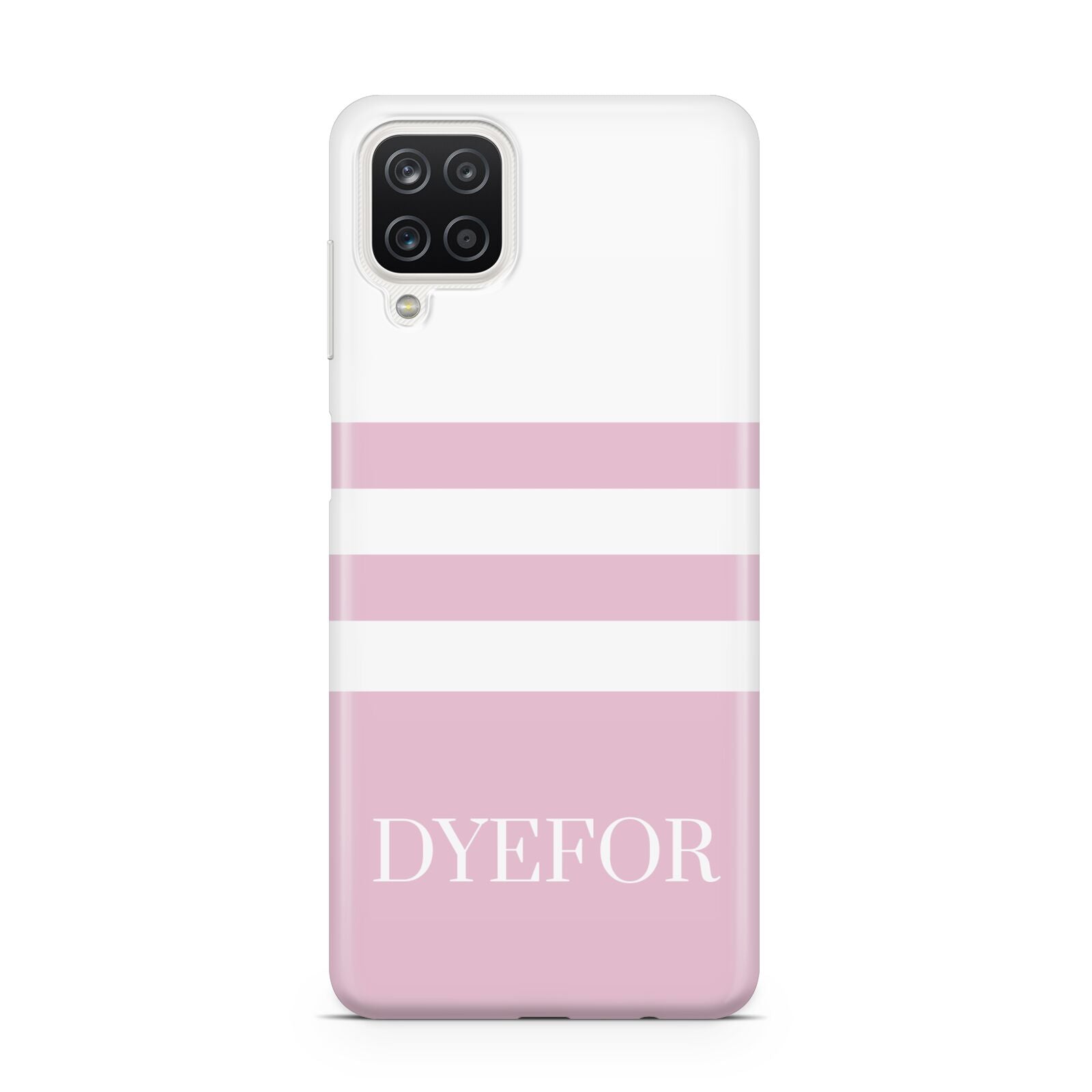 Personalised Name Striped Samsung A12 Case