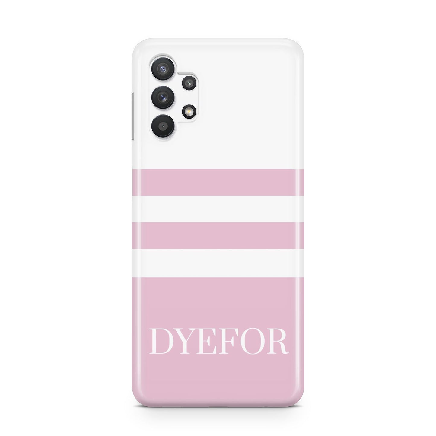 Personalised Name Striped Samsung A32 5G Case