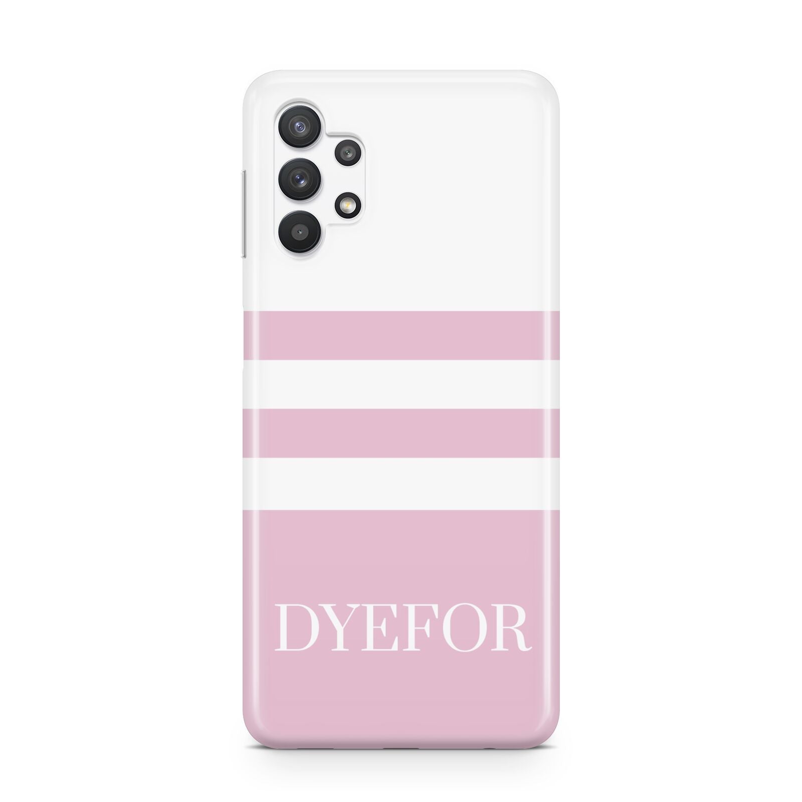 Personalised Name Striped Samsung A32 5G Case