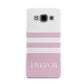 Personalised Name Striped Samsung Galaxy A3 Case