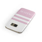 Personalised Name Striped Samsung Galaxy Case Front Close Up