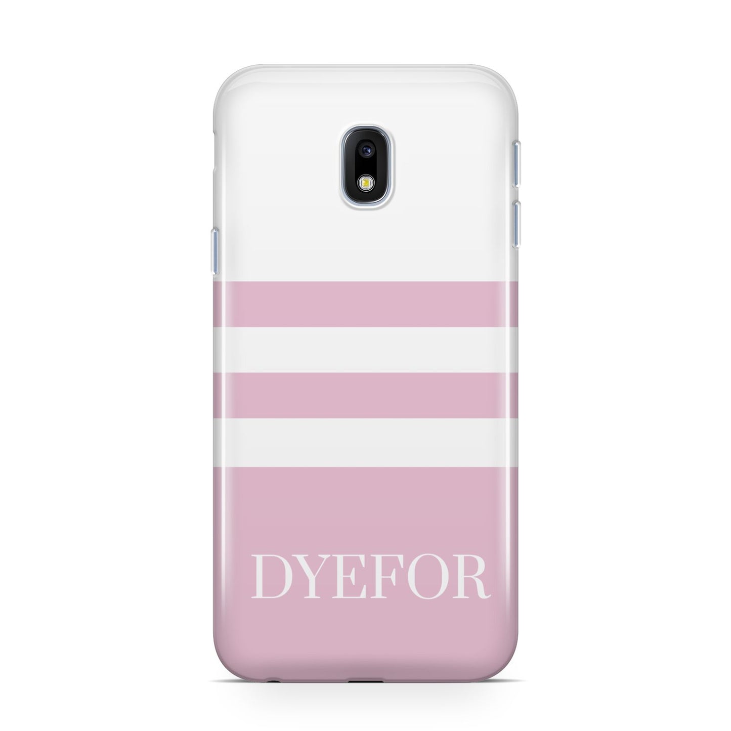Personalised Name Striped Samsung Galaxy J3 2017 Case